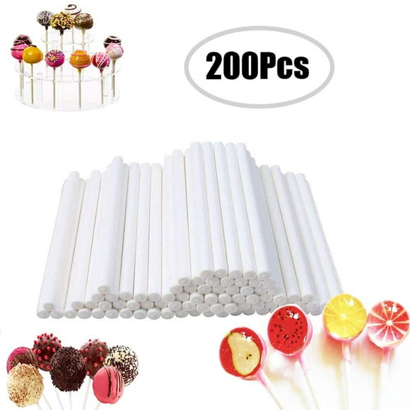 White Cake Pop Sticks Pack Of 50